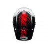 Kask full face BELL FULL-9 CARBON gloss white black hibiscus rio roz. M (55–57 cm)