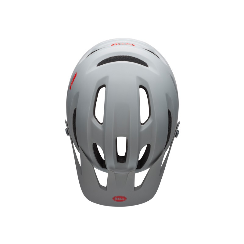 Kask mtb BELL 4FORTY INTEGRATED MIPS cliffhanger matte gloss gray crimson