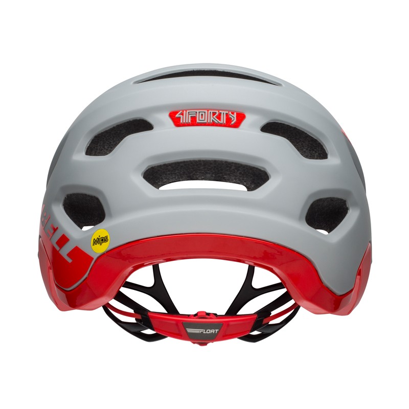 Kask mtb BELL 4FORTY INTEGRATED MIPS cliffhanger matte gloss gray crimson