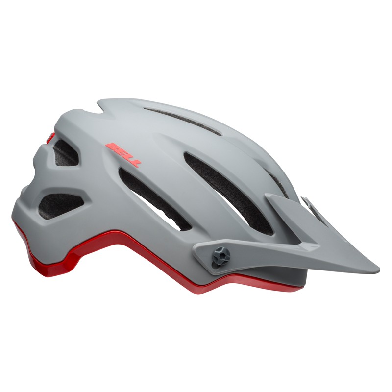 Kask mtb BELL 4FORTY cliffhanger matte gloss gray crimson