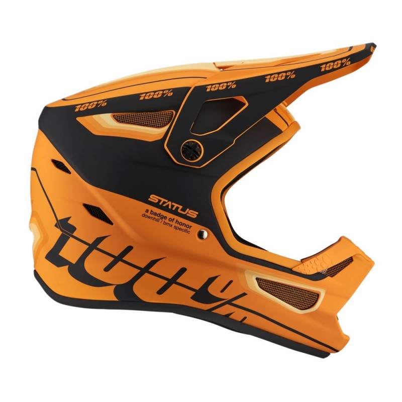 Kask full face 100% STATUS DH/BMX Helmet Topenga Orange Black roz. S (55-56 cm)