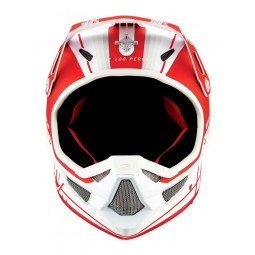 Kask full face 100% STATUS DH/BMX Helmet Topenga Red White roz. S (55-56 cm)