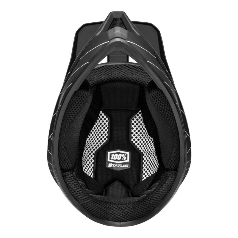 Kask full face juniorski 100% STATUS DH/BMX Helmet Black