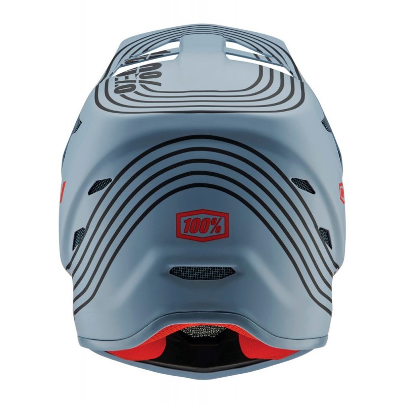 Kask full face juniorski 100% STATUS DH/BMX Helmet Caltec Grey
