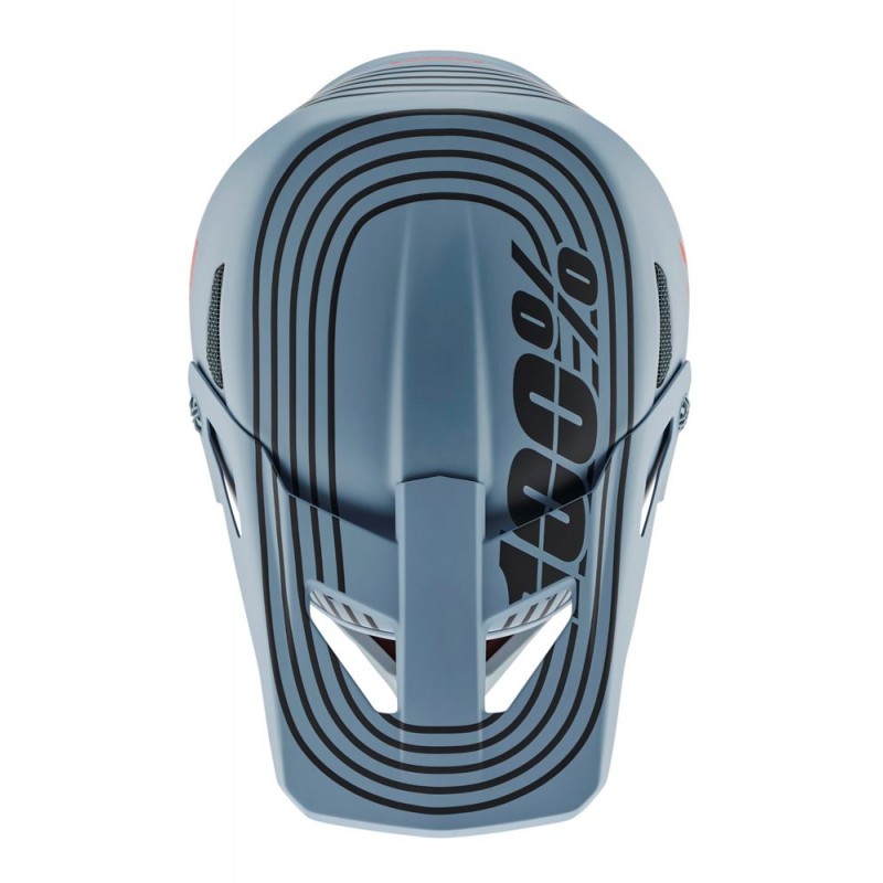 Kask full face juniorski 100% STATUS DH/BMX Helmet Caltec Grey