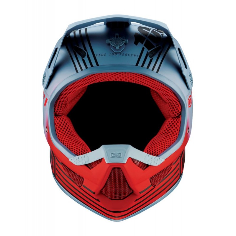 Kask full face juniorski 100% STATUS DH/BMX Helmet Caltec Grey