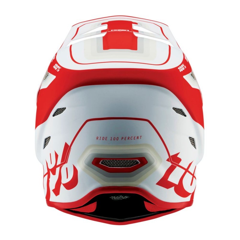 Kask full face juniorski 100% STATUS DH/BMX Helmet Topenga Red White