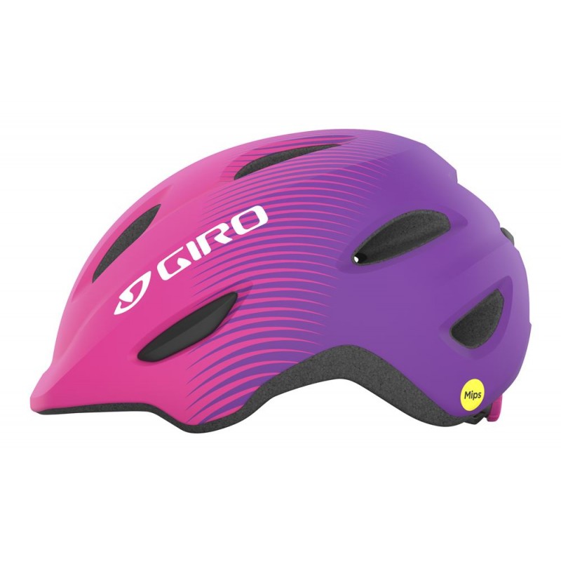 Kask dziecięcy GIRO SCAMP INTEGRATED MIPS matte pink purple fade (NEW)