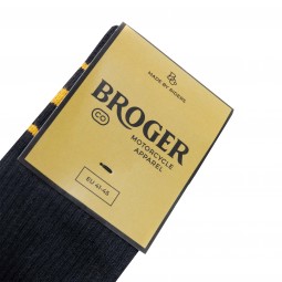 SKARPETY BROGER BLACK/GOLD 41/45