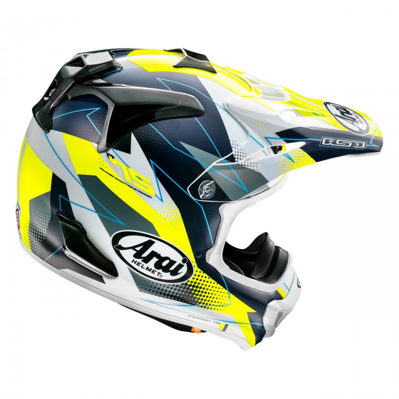 KASK ARAI MX-V RESOLUTE FLUOR YELLOW