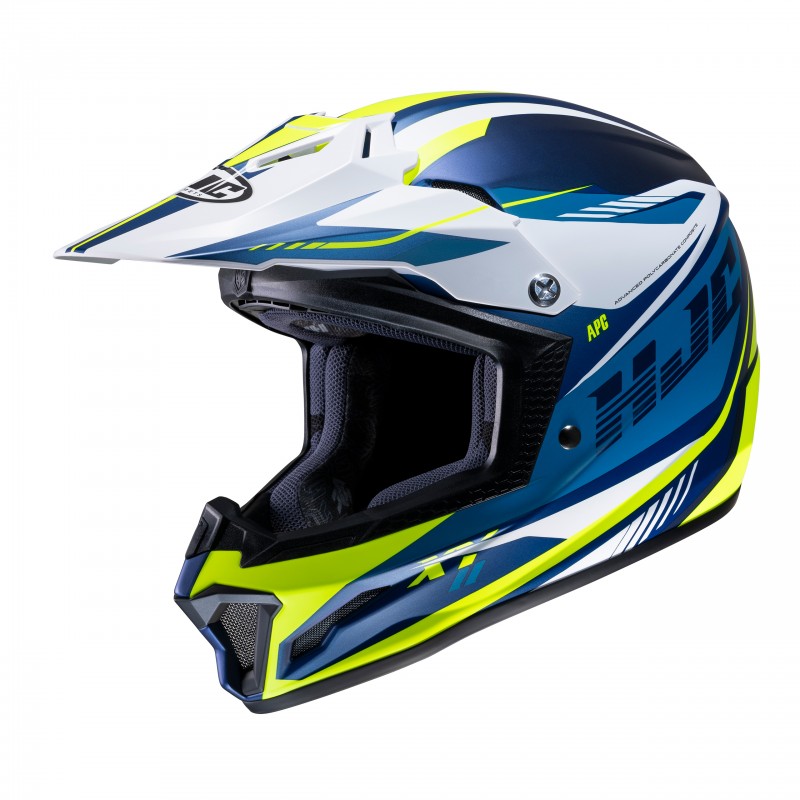 KASK HJC JUNIOR CL-XY II DRIFT BLUE/YELLOW