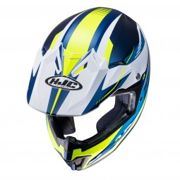 KASK HJC JUNIOR CL-XY II DRIFT BLUE/YELLOW