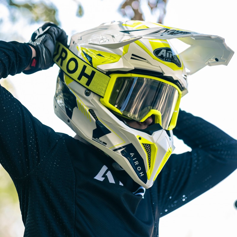 Maschera motocross Airoh Blast XR1 Yellow Matt