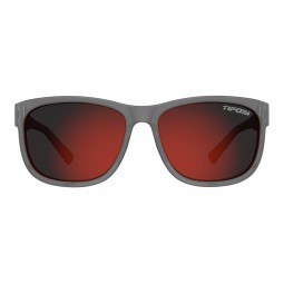 Okulary TIFOSI SWANK XL satin vapor (1 szkło Smoke Red 15,4% transmisja światła) (NEW)