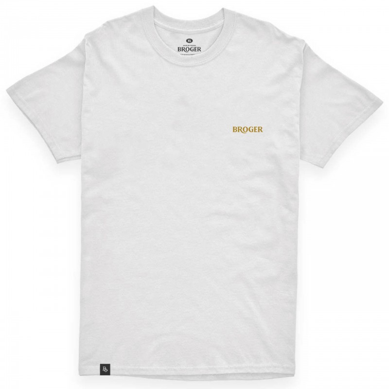 T-SHIRT BROGER MOTO CHILL CLUB WHITE