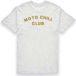 T-SHIRT BROGER MOTO CHILL CLUB WHITE