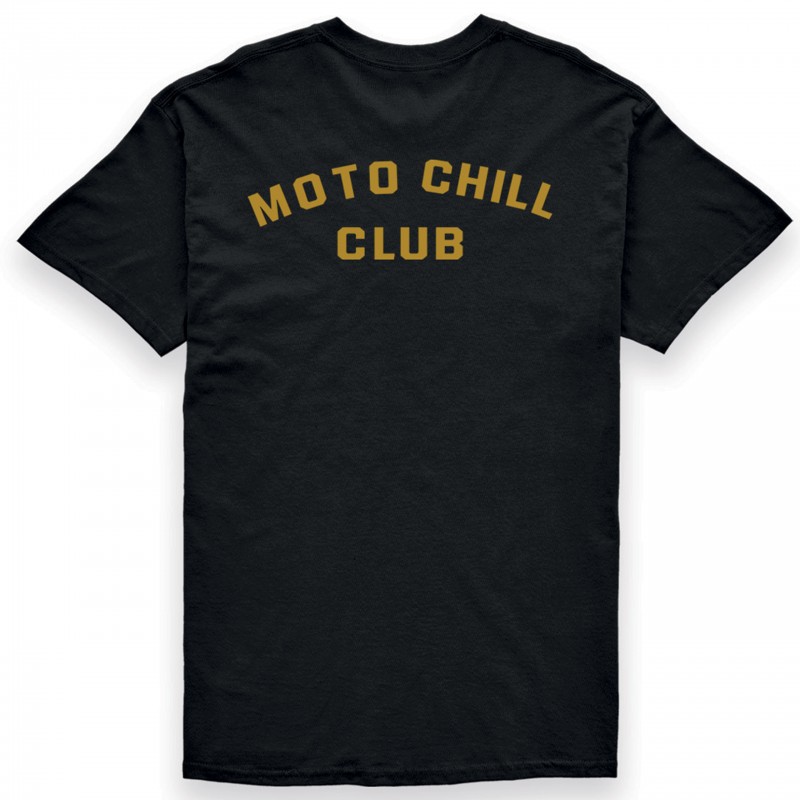 T-SHIRT BROGER MOTO CHILL CLUB BLACK