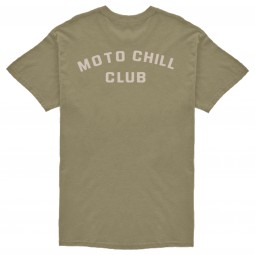 T-SHIRT BROGER MOTO CHILL CLUB OLIVE