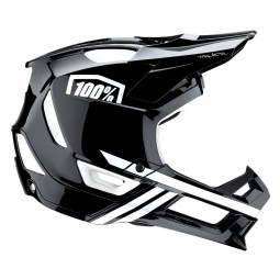 Kask full face 100% TRAJECTA Helmet black white roz. XL (61-64 cm)