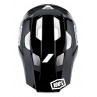 Kask full face 100% TRAJECTA Helmet black white roz. XL (61-64 cm)