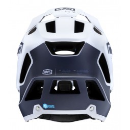 Kask full face 100% TRAJECTA Helmet White Navy roz. L (58-61 cm) (DWZ)