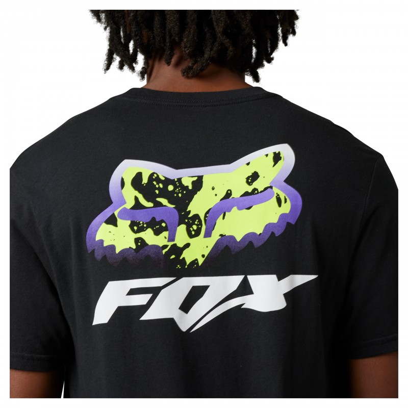 T-SHIRT FOX MORPHIC BLACK