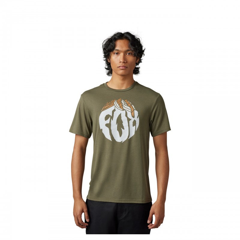 T-SHIRT FOX TURNOUT TECH OLIVE GREEN