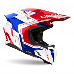 KASK AIROH TWIST 3 DIZZY BLUE/RED GLOSS