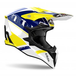 KASK AIROH WRAAAP FEEL YELLOW/BLUE GLOSS