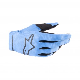 RĘKAWICE ALPINESTARS JUNIOR RADAR LIGHT BLUE BLACK