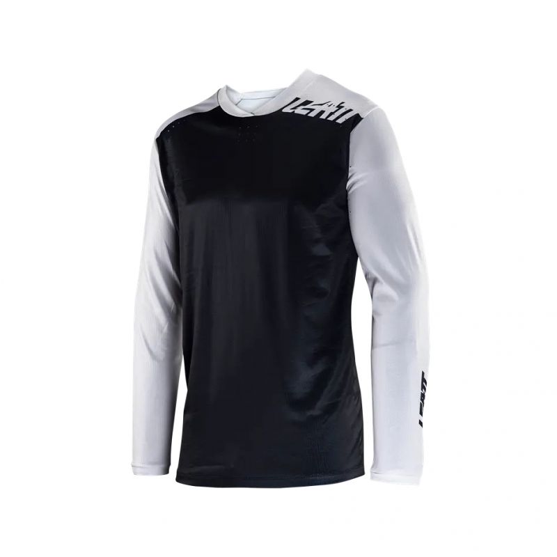 LEATT NOWOŚĆ KOSZULKA ROWEROWA MTB ENDURO 4.0 JERSEY WHITE KOLOR BIAŁY/CZARNY ROZMIAR XL