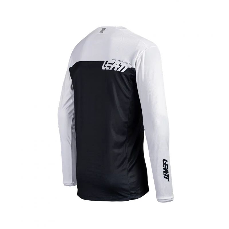 LEATT NOWOŚĆ KOSZULKA ROWEROWA MTB ENDURO 4.0 JERSEY WHITE KOLOR BIAŁY/CZARNY ROZMIAR XL