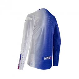 LEATT NOWOŚĆ KOSZULKA ROWEROWA (DZIECIĘCA) MTB GRAVITY 4.0 JUNIOR JERSEY ULTRABLUE KOLOR NIEBIESKI/BIAŁY ROZMIAR S (120-130cm)