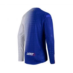 LEATT NOWOŚĆ KOSZULKA ROWEROWA (DZIECIĘCA) MTB GRAVITY 4.0 JUNIOR JERSEY ULTRABLUE KOLOR NIEBIESKI/BIAŁY ROZMIAR XL (150-160cm)