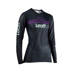 LEATT KOSZULKA ROWEROWA (DAMSKA) MTB GRAVITY 4.0 JERSEY BLACK KOLOR CZARNY ROZMIAR M