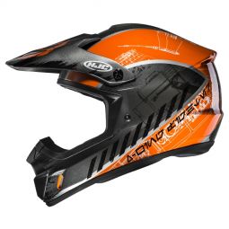 KASK HJC CS-MX II REBEL X-WING STAR WARS SILVER/ORANGE