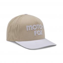 CZAPKA Z DASZKIEM FOX LADY MOTO-X CORDUROY CREAM