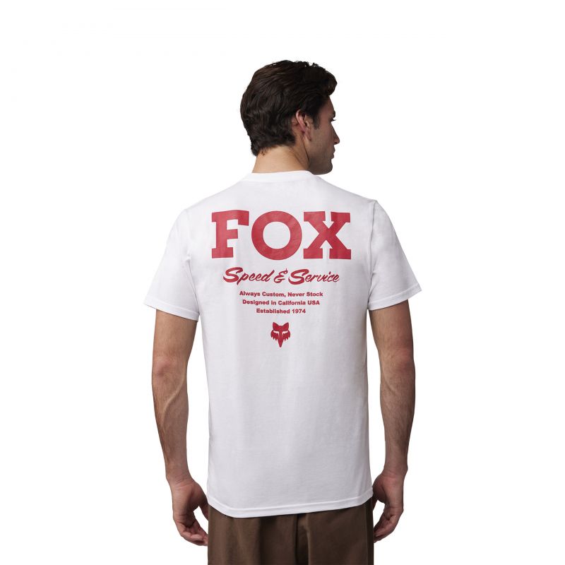 T-SHIRT FOX SPEED SERVICE PREM TEE OPTIC WHITE