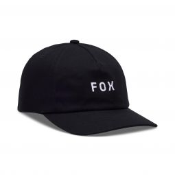 CZAPKA Z DASZKIEM FOX WORDMARK ADJUSTABLE BLACK/WHITE