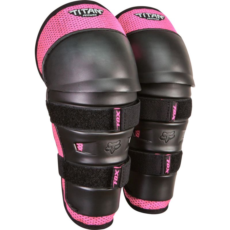 OCHRANIACZ FOX KIDS PEEWEE TITAN KNEE/SHIN GRD BLACK/PINK