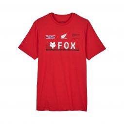 T-SHIRT FOX X HONDA PREM SS TEE FLAME RED