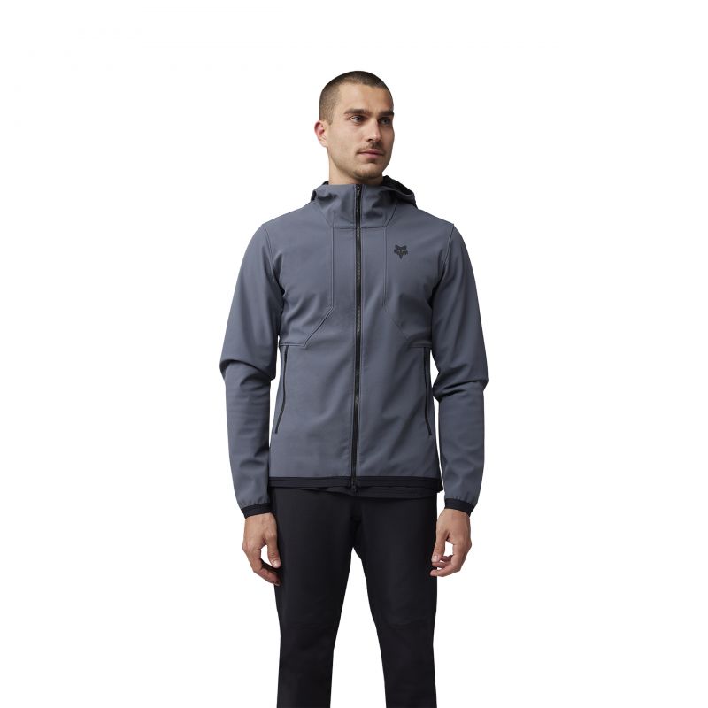 Bluza Rowerowa Z Kapturem Fox Ranger Fire Graphite