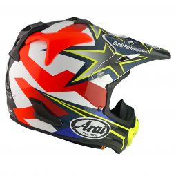 Kask Arai Mx-V Evo Stars Stripes Fluor Yellow Xs