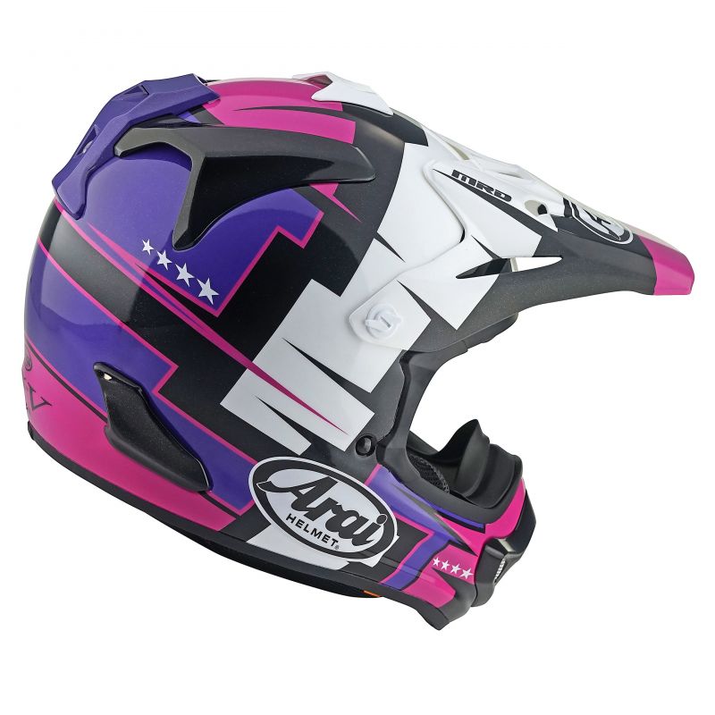 Kask Arai Mx-V Evo Battle Purple Xs