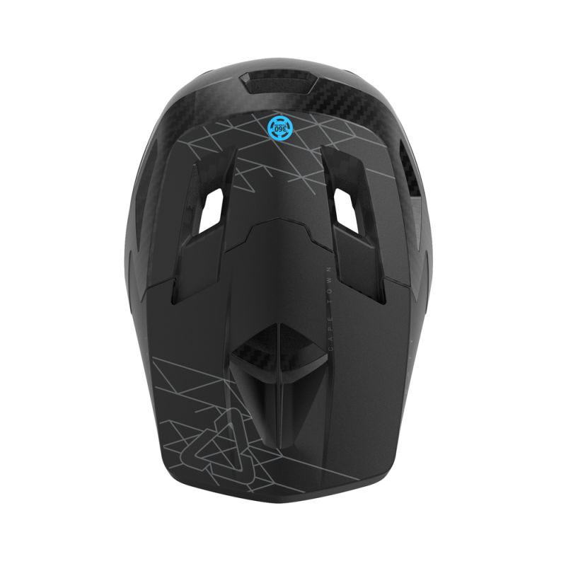 Leatt Kask Rowerowy Mtb Gravity 6.0 Carbon V23 Helmet Stealth Kolor Czarny Rozmiar L (59-60 Cm)