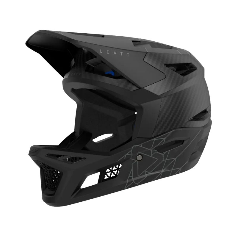 Leatt Kask Rowerowy Mtb Gravity 6.0 Carbon V23 Helmet Stealth Kolor Czarny Rozmiar L (59-60 Cm)