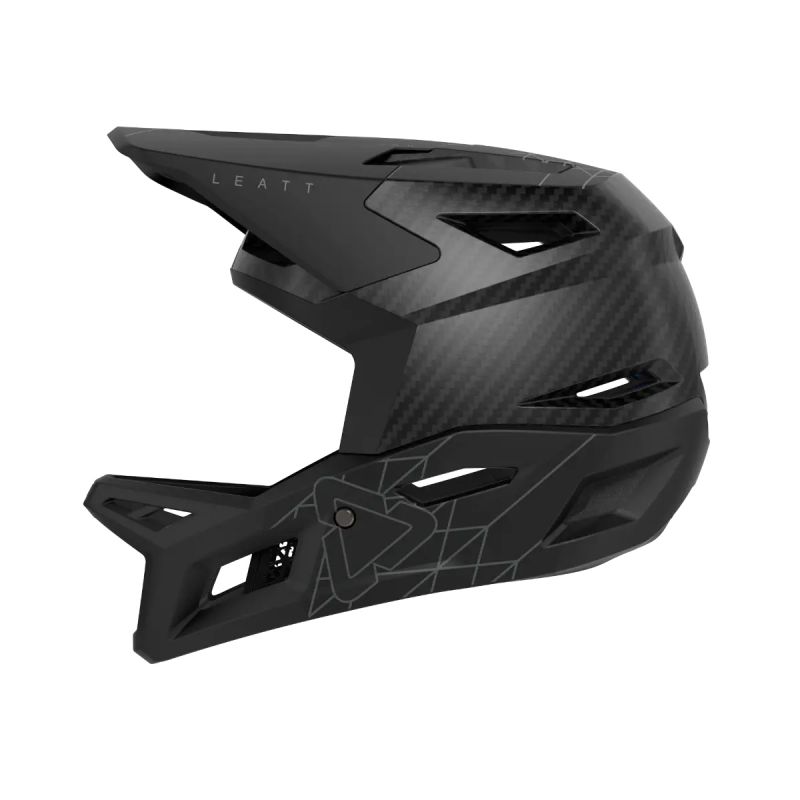 Leatt Kask Rowerowy Mtb Gravity 6.0 Carbon V23 Helmet Stealth Kolor Czarny Rozmiar L (59-60 Cm)