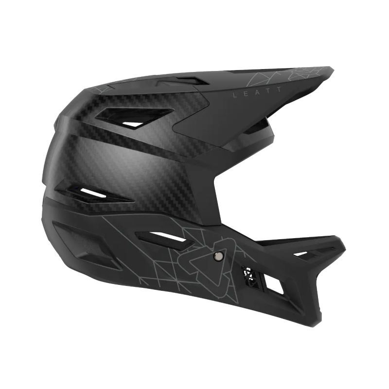 Leatt Kask Rowerowy Mtb Gravity 6.0 Carbon V23 Helmet Stealth Kolor Czarny Rozmiar L (59-60 Cm)