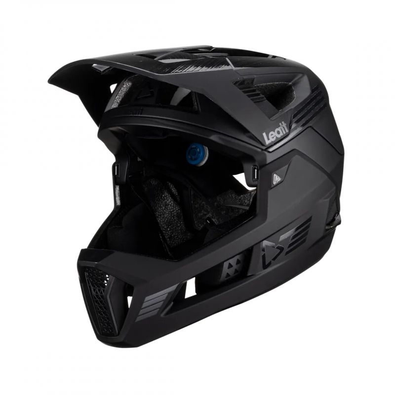 Leatt Kask Rowerowy Mtb Enduro 4.0 (Wypinana Szczęka) V23 Helmet Stealth Kolor Czarny Rozmiar S (51-55 Cm)