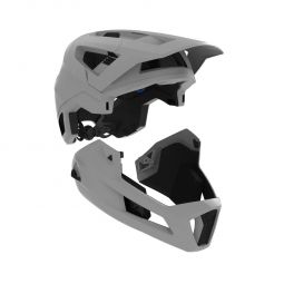 Leatt Kask Rowerowy Mtb Enduro 4.0 (Wypinana Szczęka) V23 Helmet Stealth Kolor Czarny Rozmiar S (51-55 Cm)